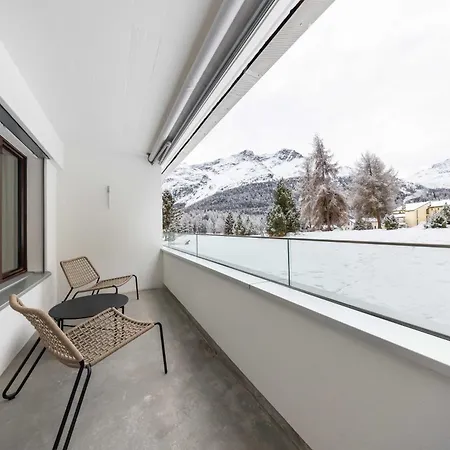 Daire New Premium With Fireplace, Pool & Sauna Saint-Moritz